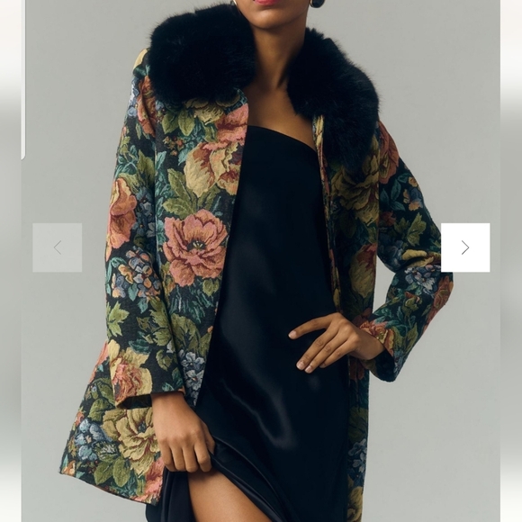 UNREAL FUR MONARCH COAT COLOR:TAPESTRY, SIZE S, RETAIL PRICE $429.00 - Picture 9 of 16